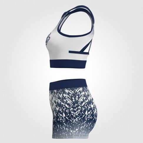 youth blue and gold crop top cheer uniformblue2
