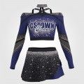 adult white vintage cheer uniformblue