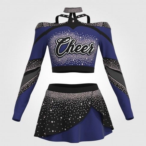 adult white vintage cheer uniformblue0