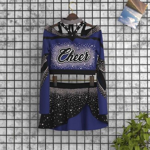adult white vintage cheer uniformblue5