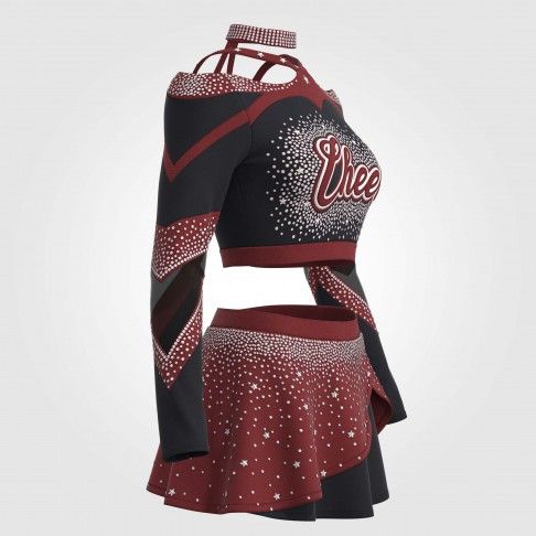 adult white vintage cheer uniformred3