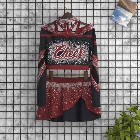 adult white vintage cheer uniformred5