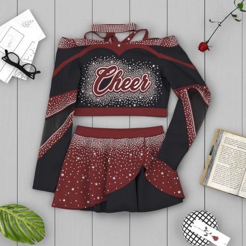 adult white vintage cheer uniformred6