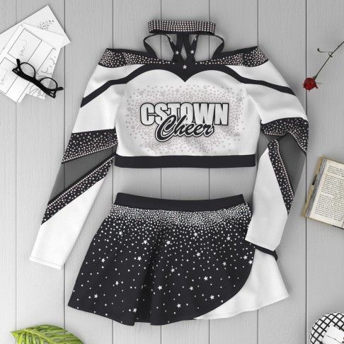 adult white vintage cheer uniformblack6