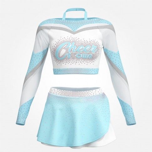 womens purple plus size cheerleading uniformscyan0