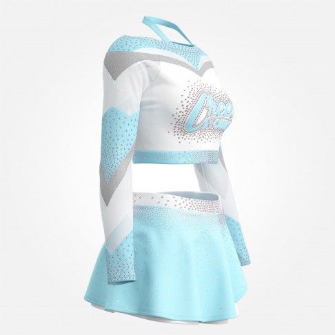 womens purple plus size cheerleading uniformscyan3
