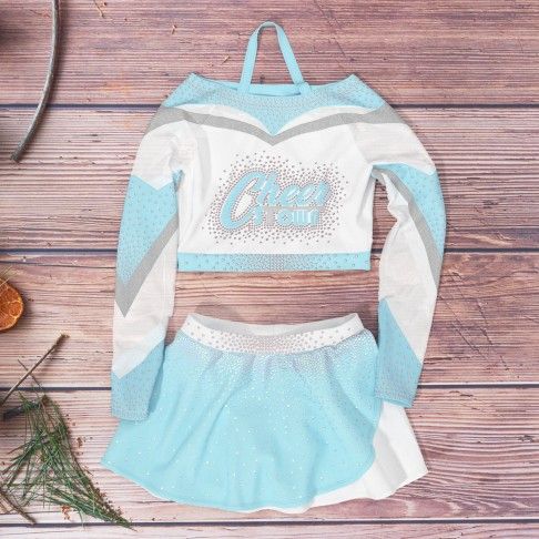 womens purple plus size cheerleading uniformscyan6