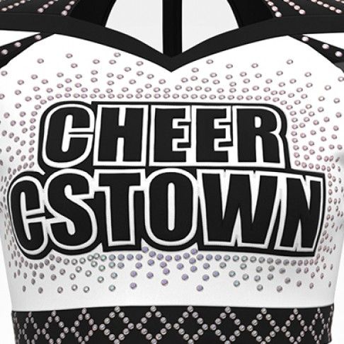 youth competition black and white long sleeve costumeblack8