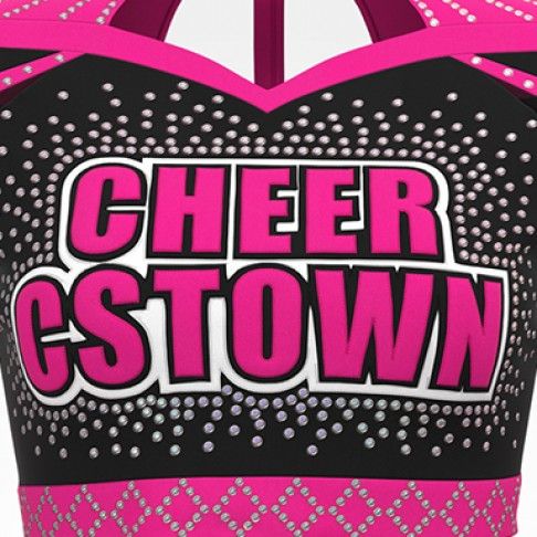 youth competition black and white long sleeve costumepink8