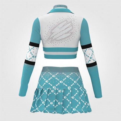 cheap green cheerleading clotheswhite1