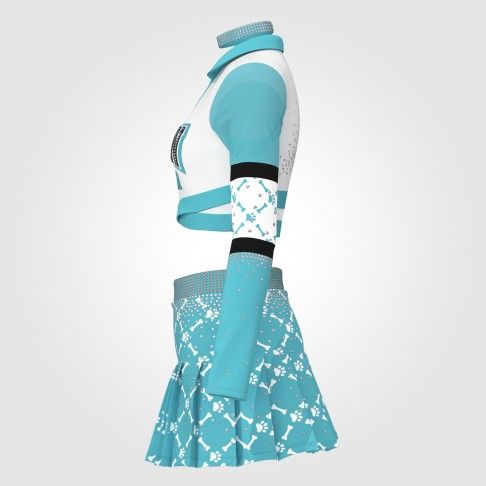 cheap green cheerleading clotheswhite2