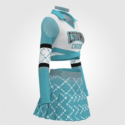 cheap green cheerleading clotheswhite3